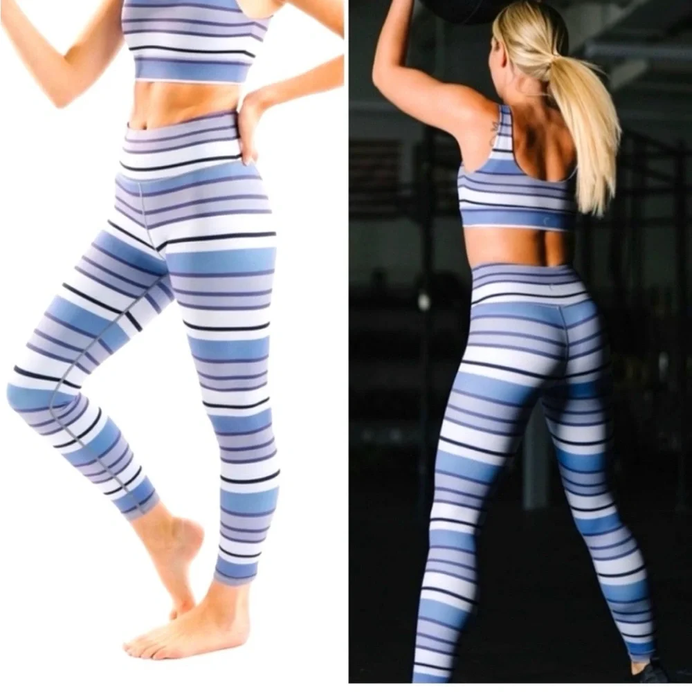 Zyia Active Purple‎ Horizon Light n Tight Hi-Rise 7/8 Leggings-Size 4